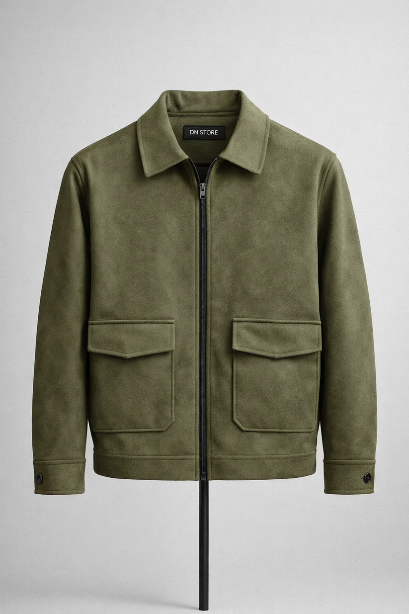 DN suede classic shacket