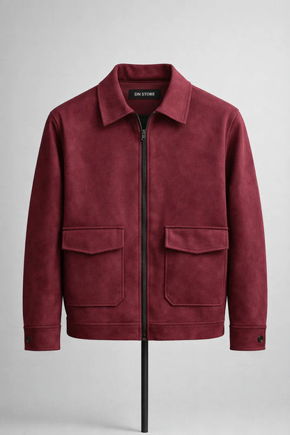 DN suede classic shacket