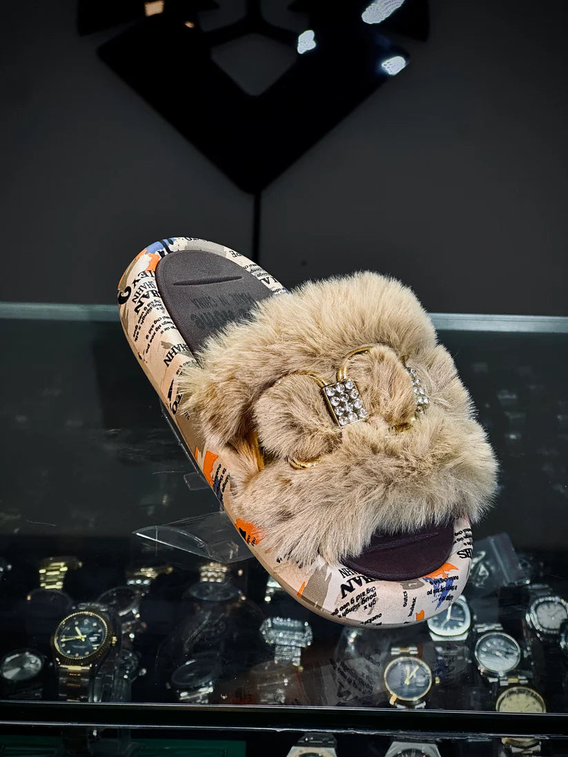 Glam Fur Slides