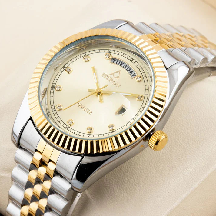 FITRN - 2 Tone -Day & Date-Stainless Steel-FR886